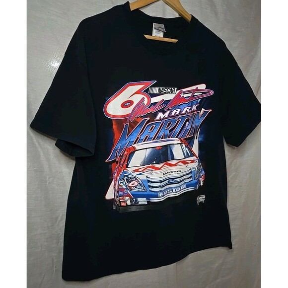 NASCAR Mark Martin #6 Tennessee River T-Shirt, Sz XL, Double Sided, Blue, Roush - Picture 2 of 8